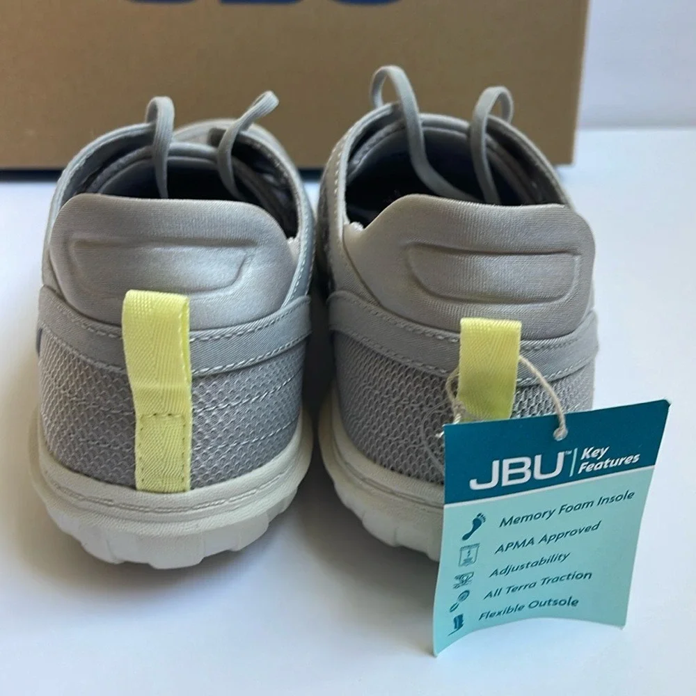 JBU Solar Gray Light Gray‎ Floral Lace Sneakers 7.5 NWT